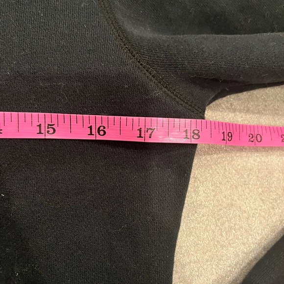 [S]Roxy Black Hoodie Dress Tunic with Vibrant Patterned Pocket - Picture 5 of 8